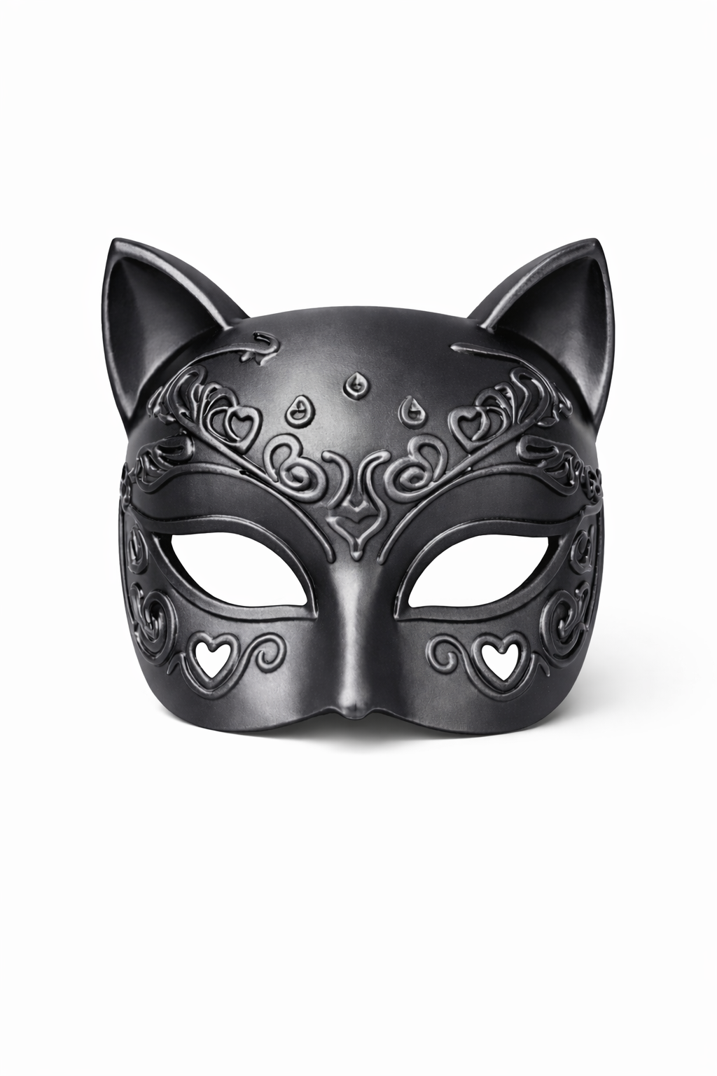 Gothic Cat Mask – Dark Venetian Feline Mask