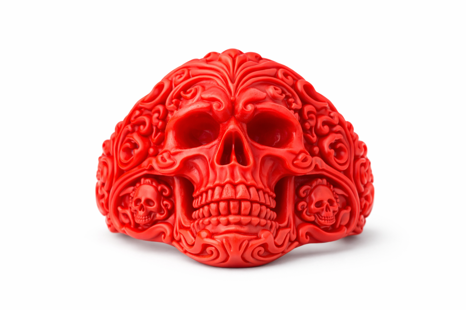 Baroque Skull Ring – Gothic Skeleton Statement Ring