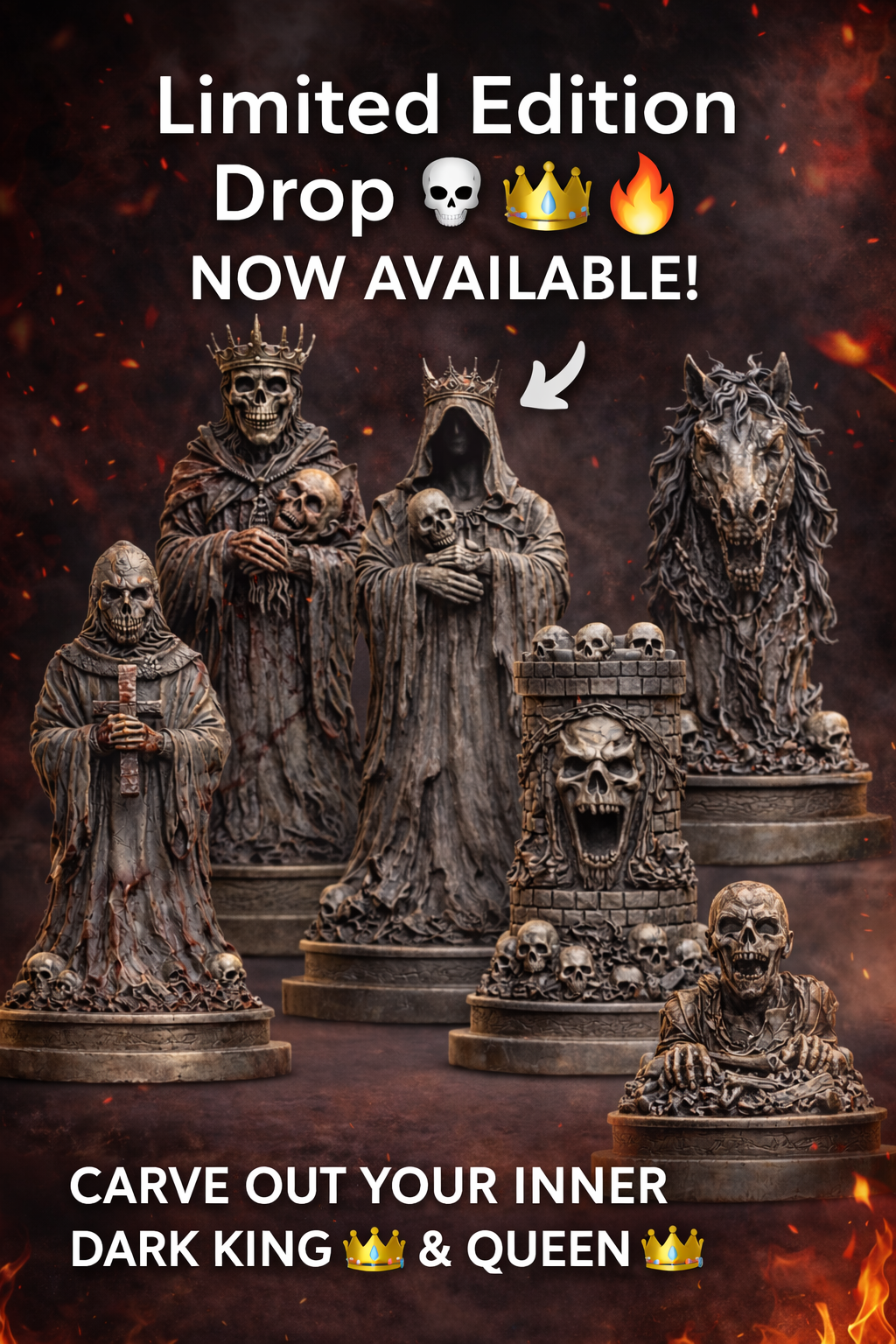 Macabre Collector Chess Pieces