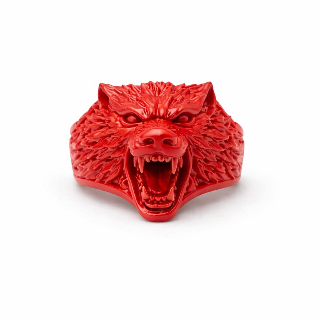 Savage Wolf Ring – Ferocious Alpha Predator Statement Piece