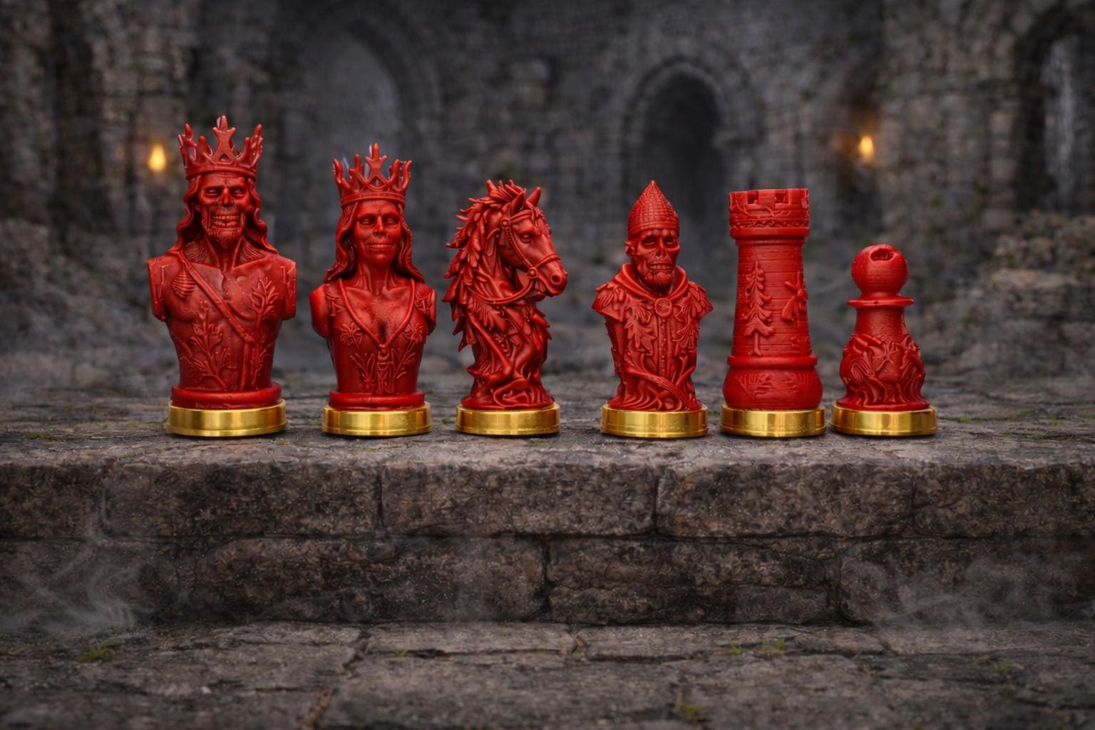The Undead Dynasty Chess Set – Where Kings Never Die