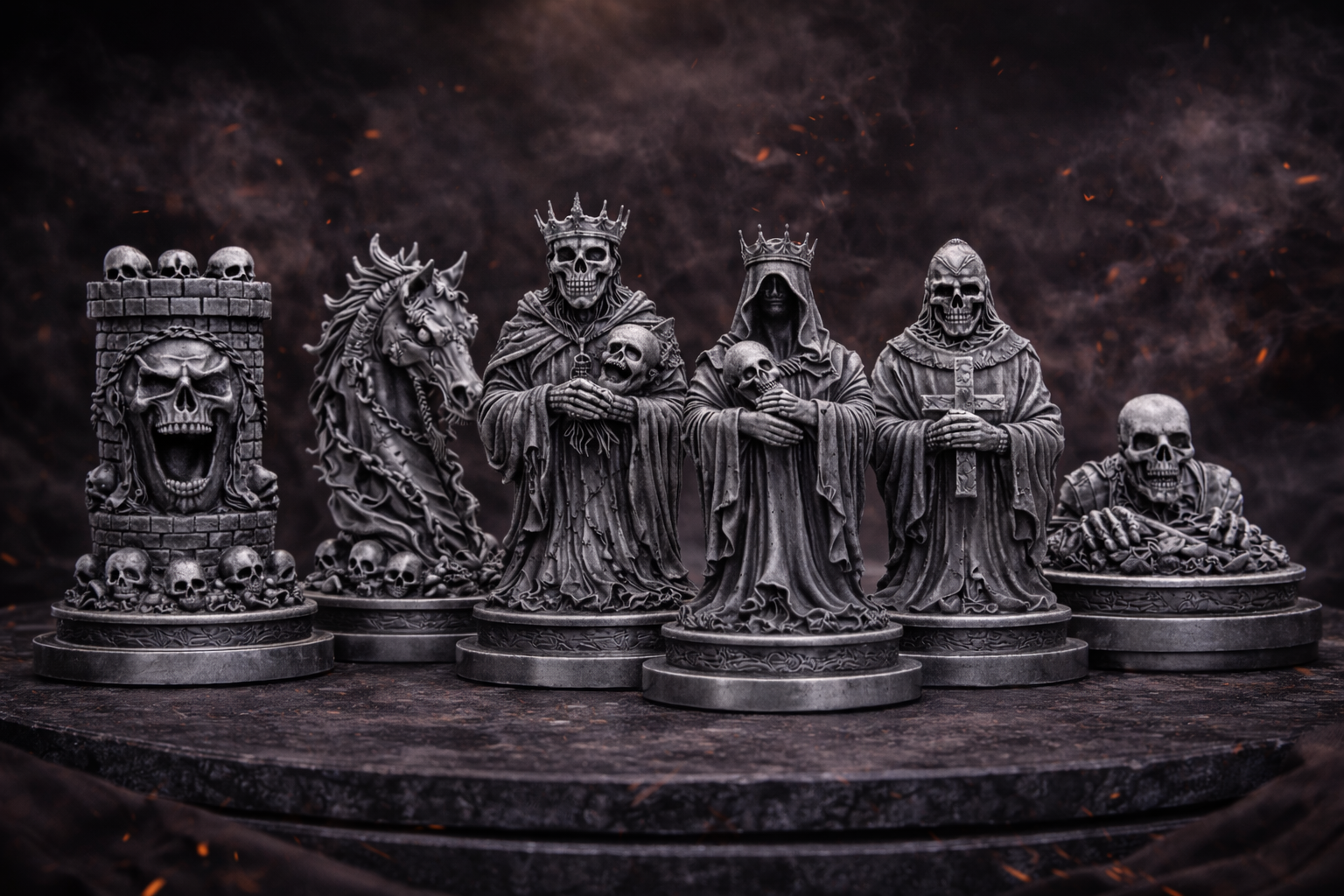 Macabre Collector Chess Pieces