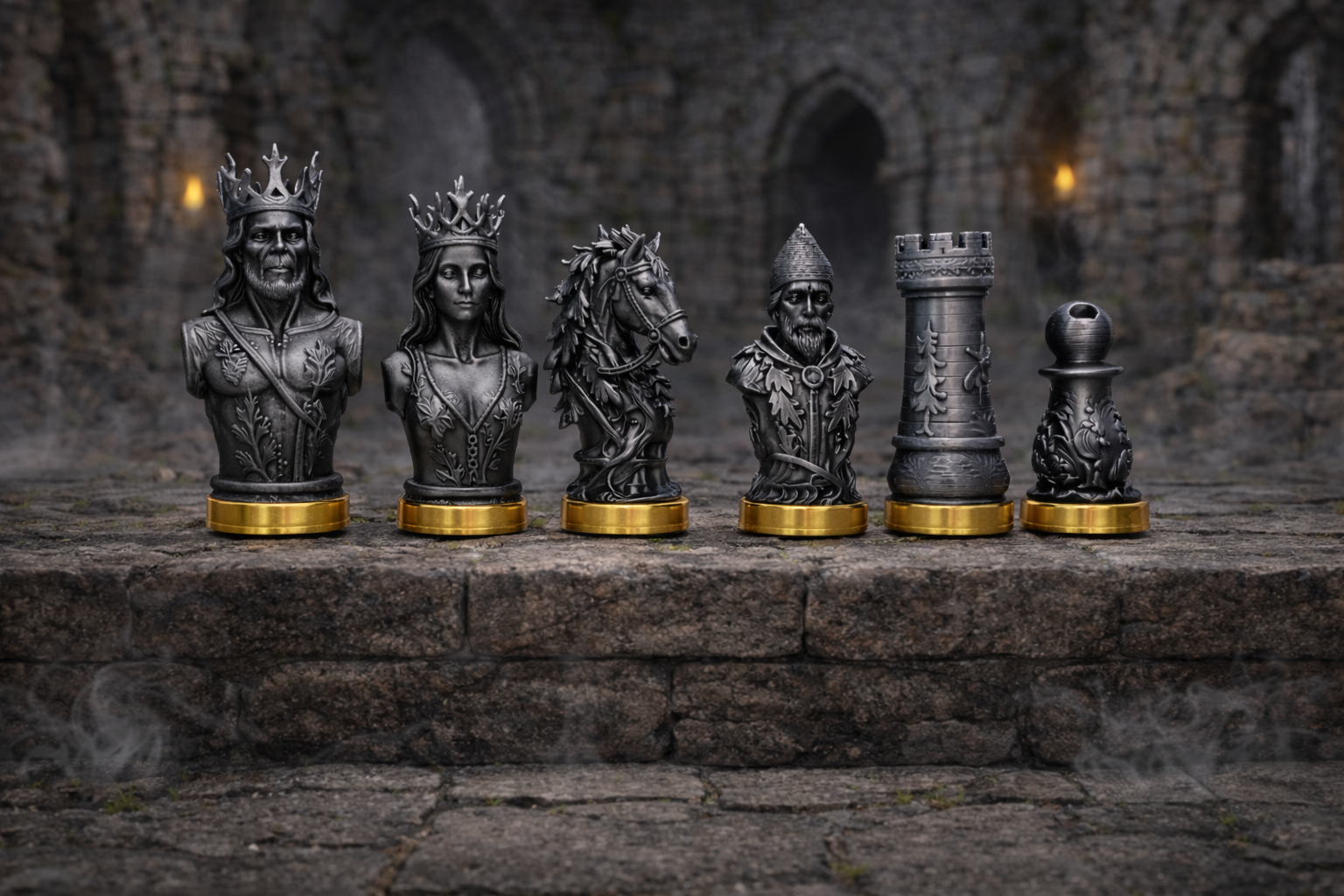 The Undead Dynasty Chess Set – Where Kings Never Die