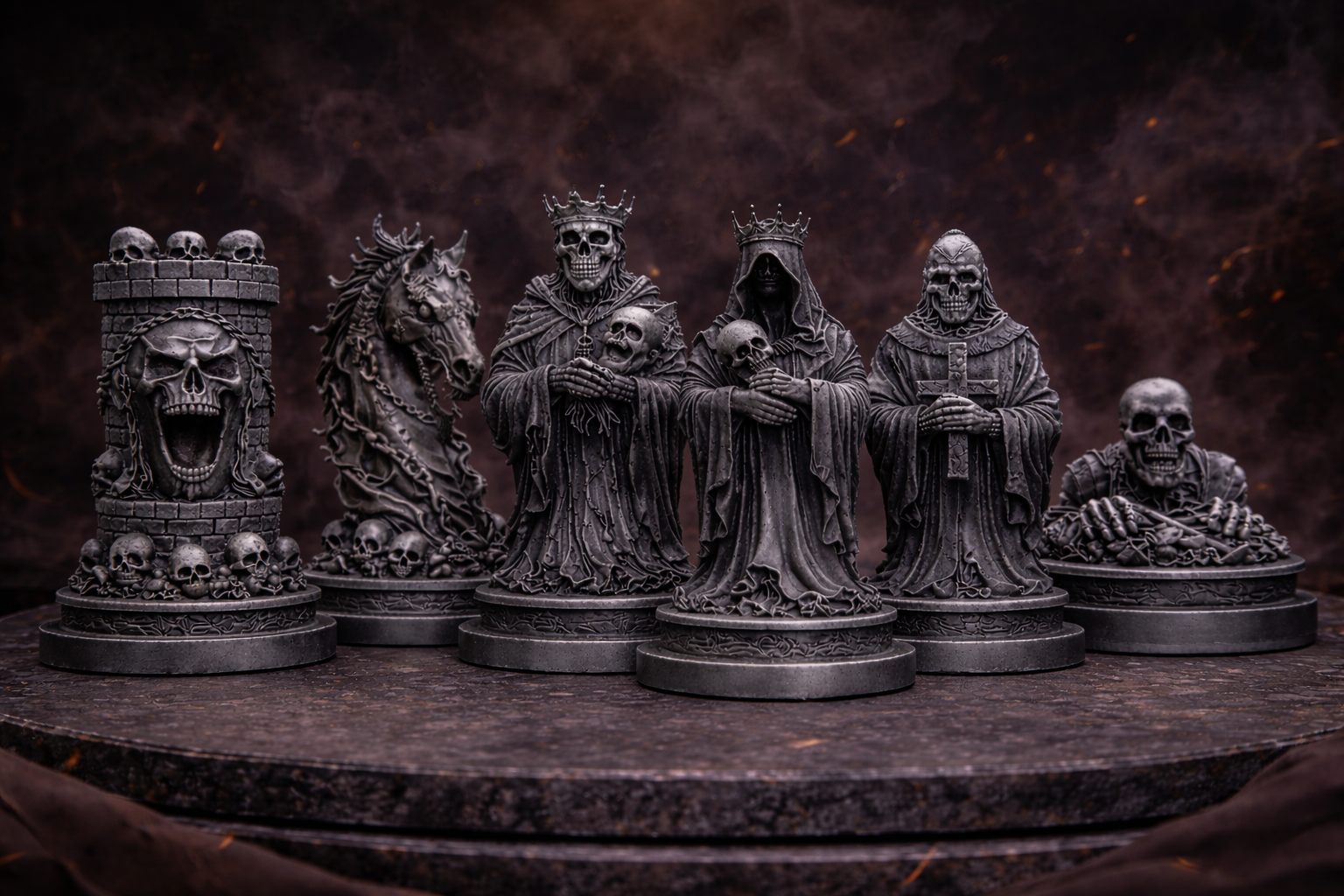 Macabre Collector Chess Pieces