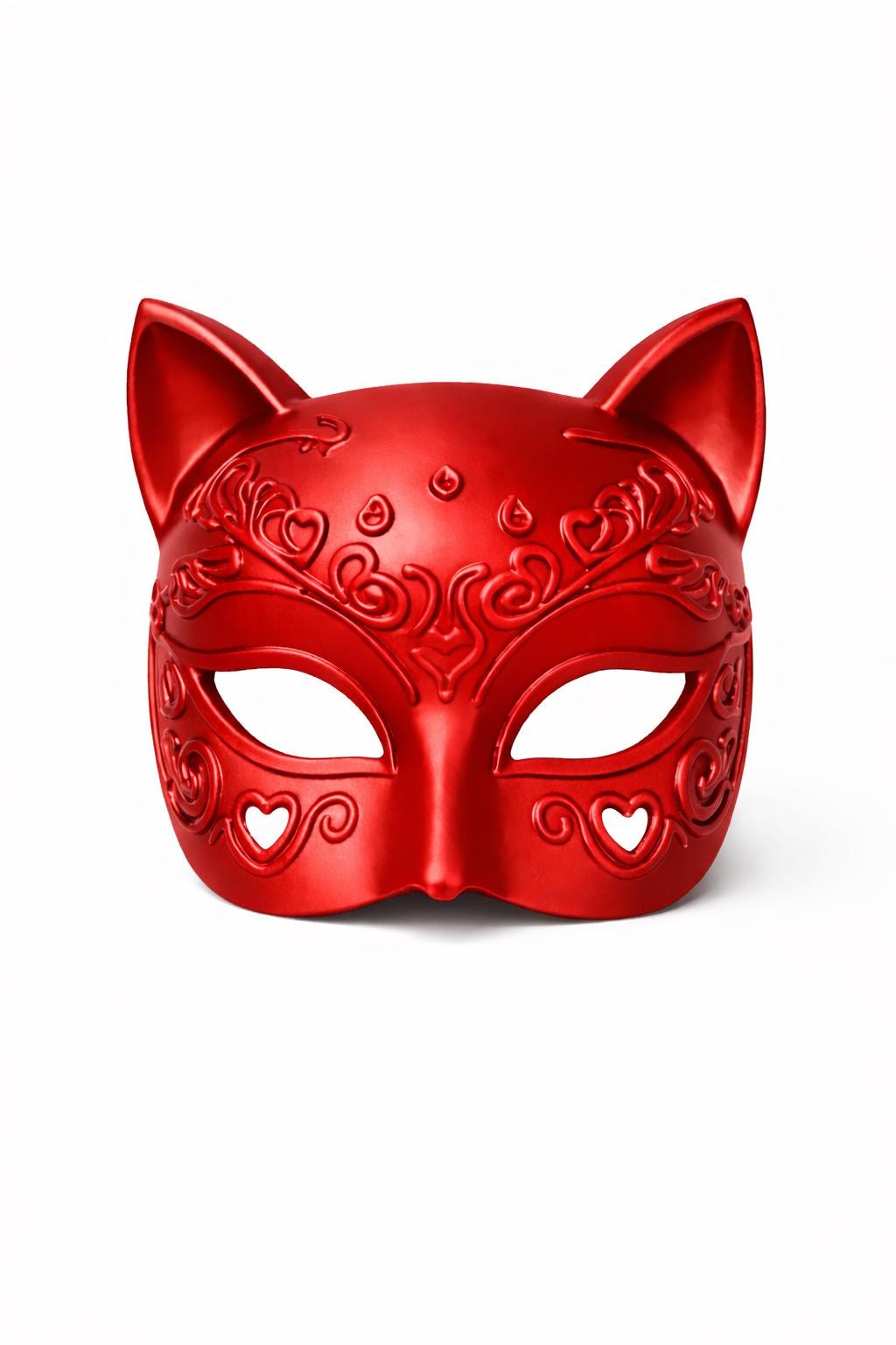 Gothic Cat Mask – Dark Venetian Feline Mask