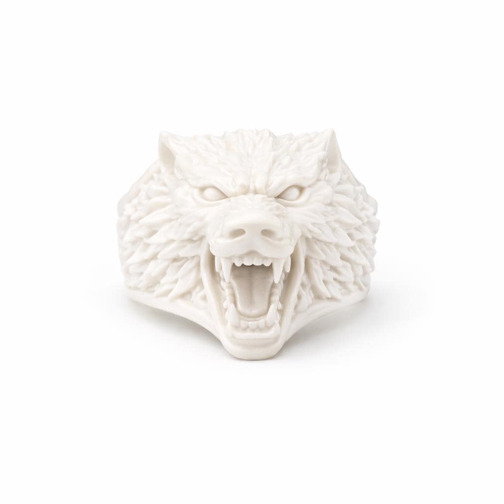 Savage Wolf Ring – Ferocious Alpha Predator Statement Piece
