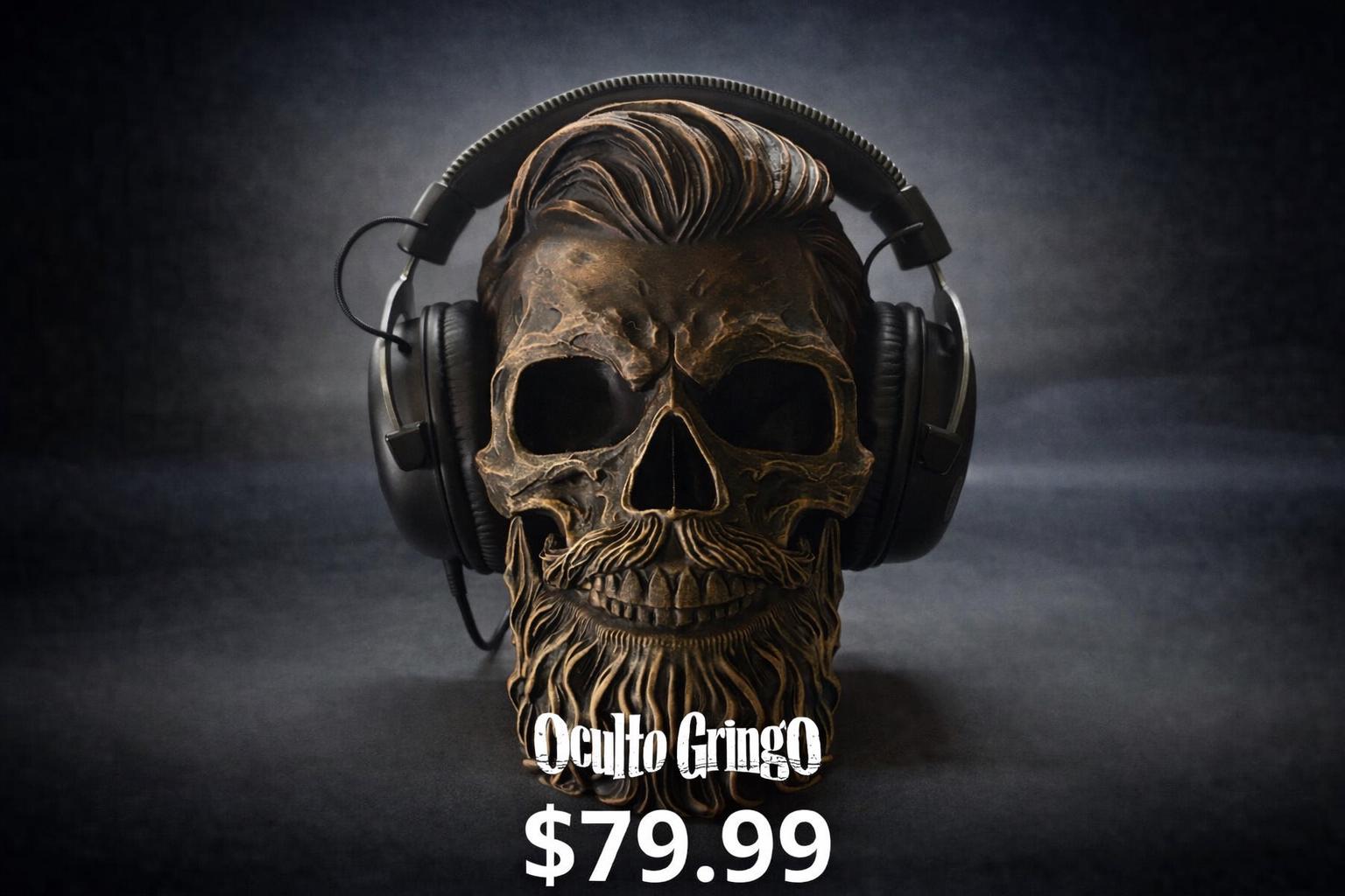 The Gentleman Skull - Headphone Stand