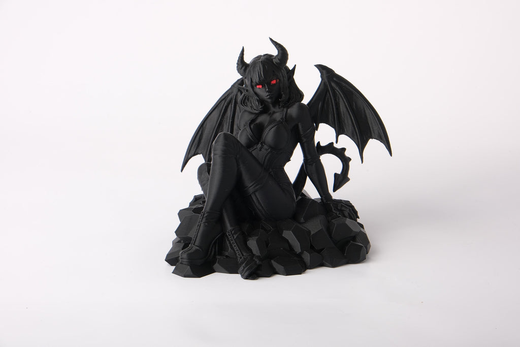 Demon Girl Figurine – Dark Fantasy Succubus Statue