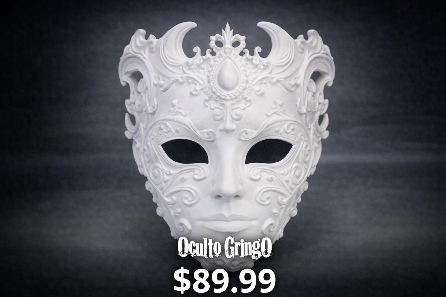 Gothic Baroque Mask – Ornate Venetian Style
