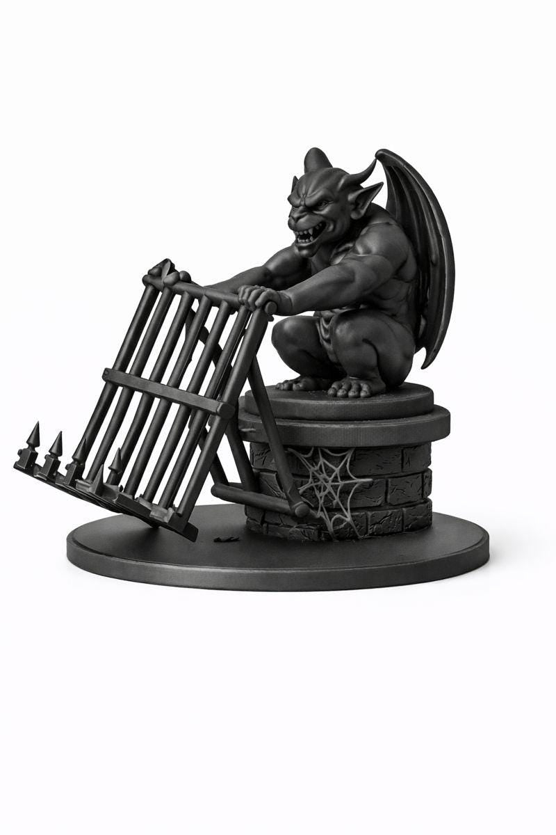 Gatekeeper Statue – Gothic Gargoyle Figurine, Dark Fantasy Decor, 3D Printed Monster Statue
