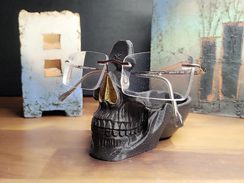 Skull Glasses Holder with Bowl