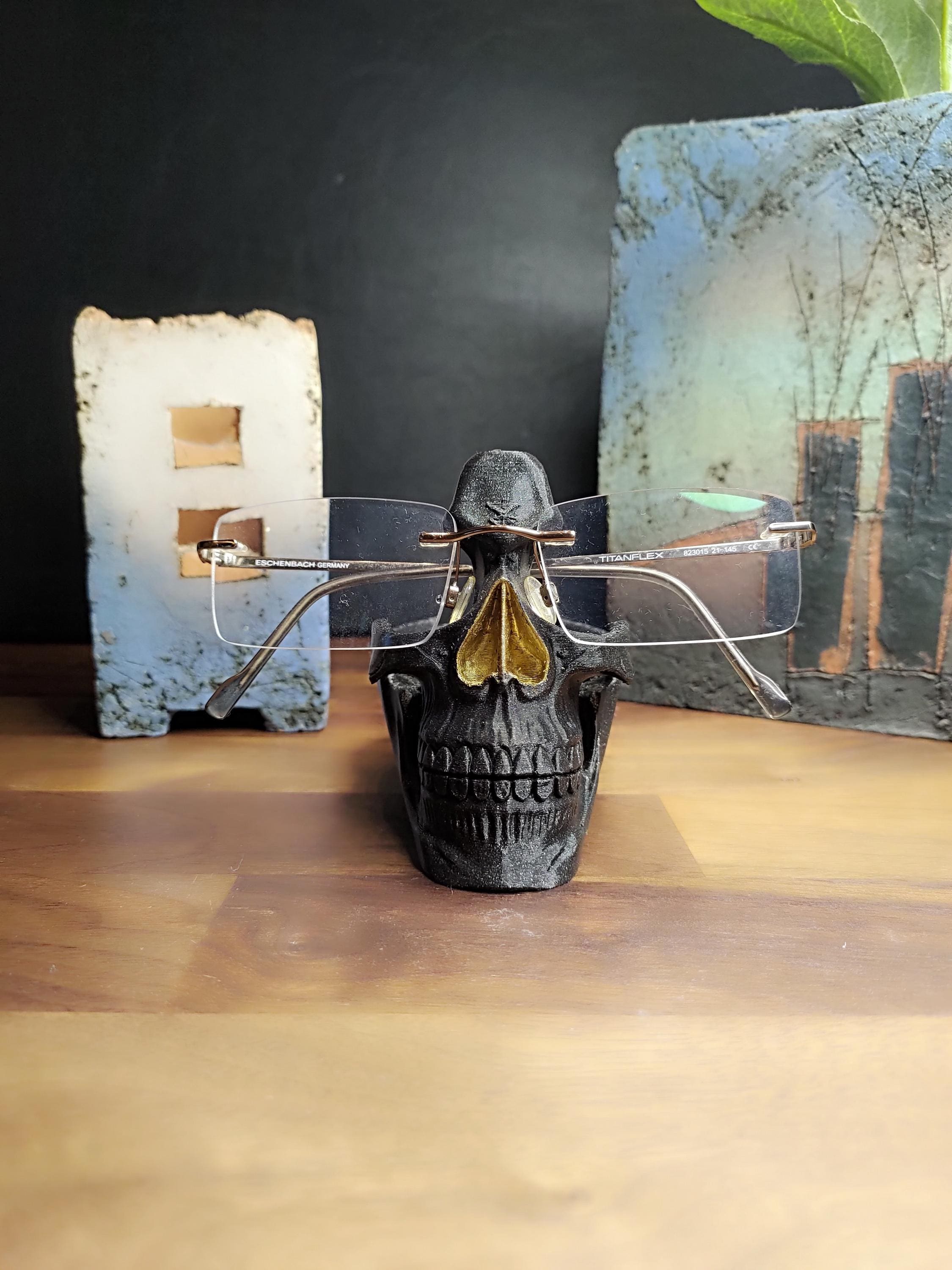 Skull Glasses Holder with Bowl