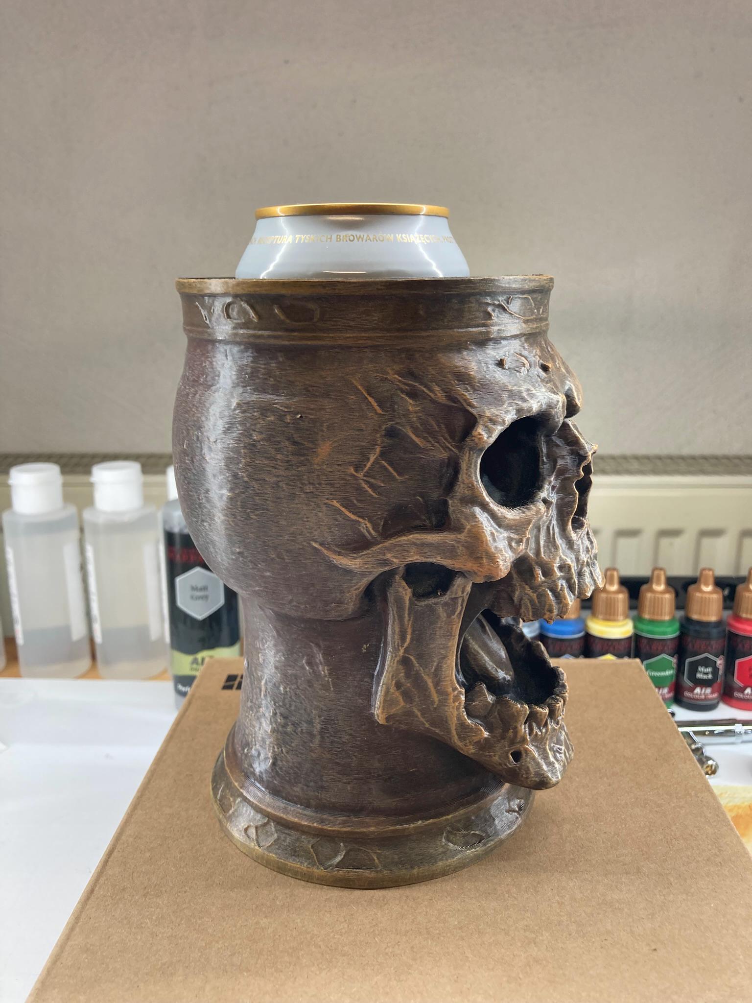 Skull Mug – 0.5L Can Holder with Bone Handle