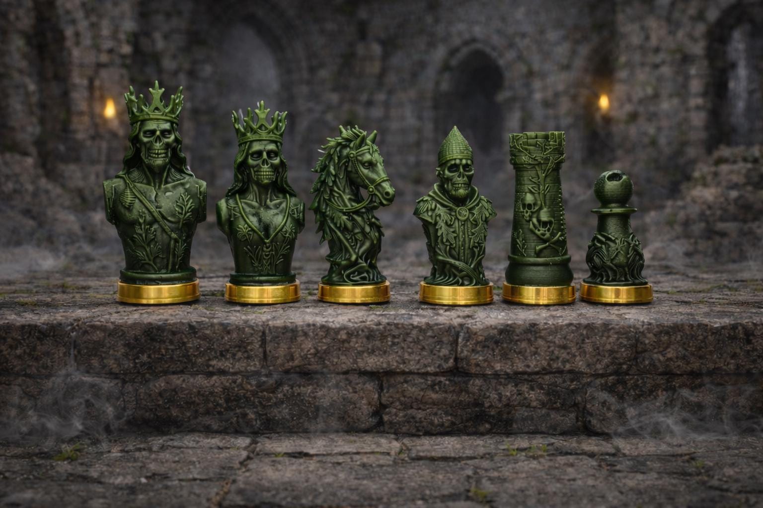 The Undead Dynasty Chess Set – Where Kings Never Die
