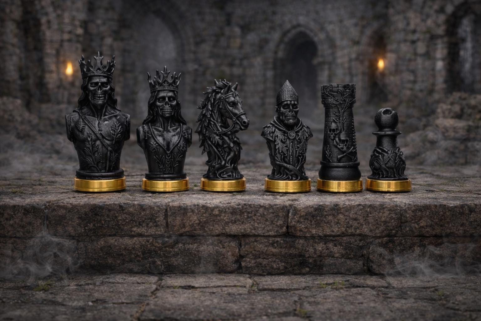 The Undead Dynasty Chess Set – Where Kings Never Die